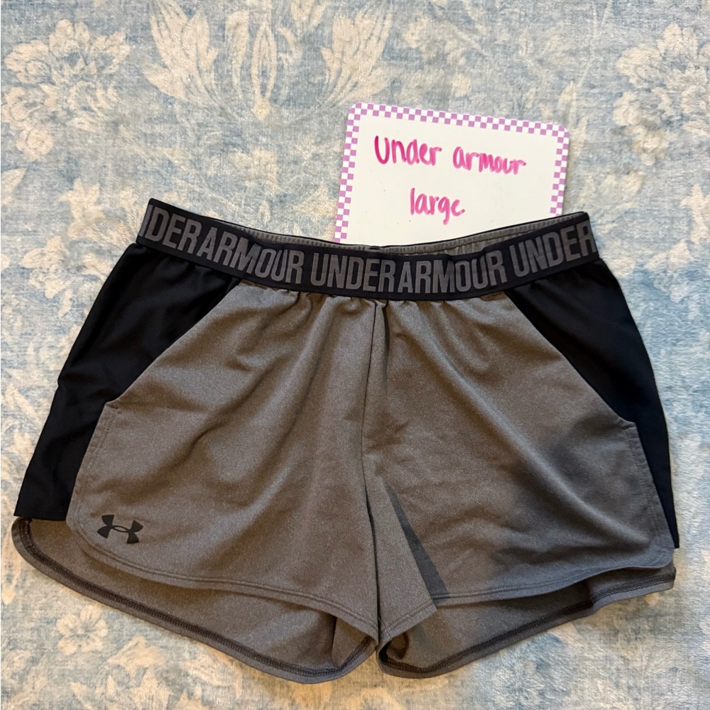 Under Armour Women's Athletic Shorts in Gray and Black